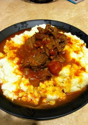 A picture of /Pressure cooker steak pizzaiola/ from frozen.