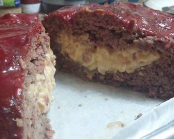 Easy Fast Cooking Mac  Cheese Stuffed Meatloaf Delicious Nutritious