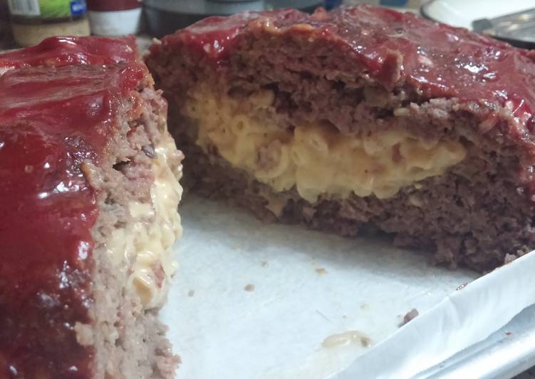 Recipe of Speedy Mac &amp; Cheese Stuffed Meatloaf