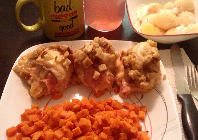 Recipe of Speedy Slow Cooker Chicken Cordon Bleu