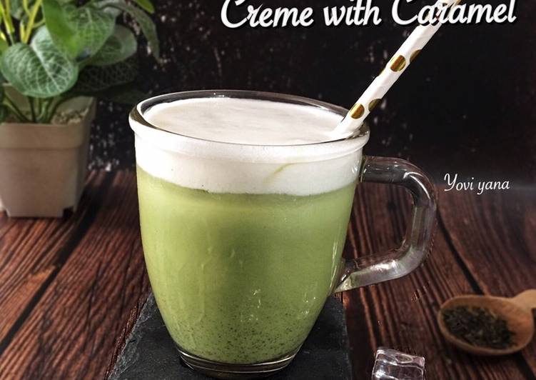 Green tea Creme with Caramel