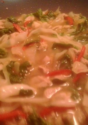 A picture of Chicken stir fry.