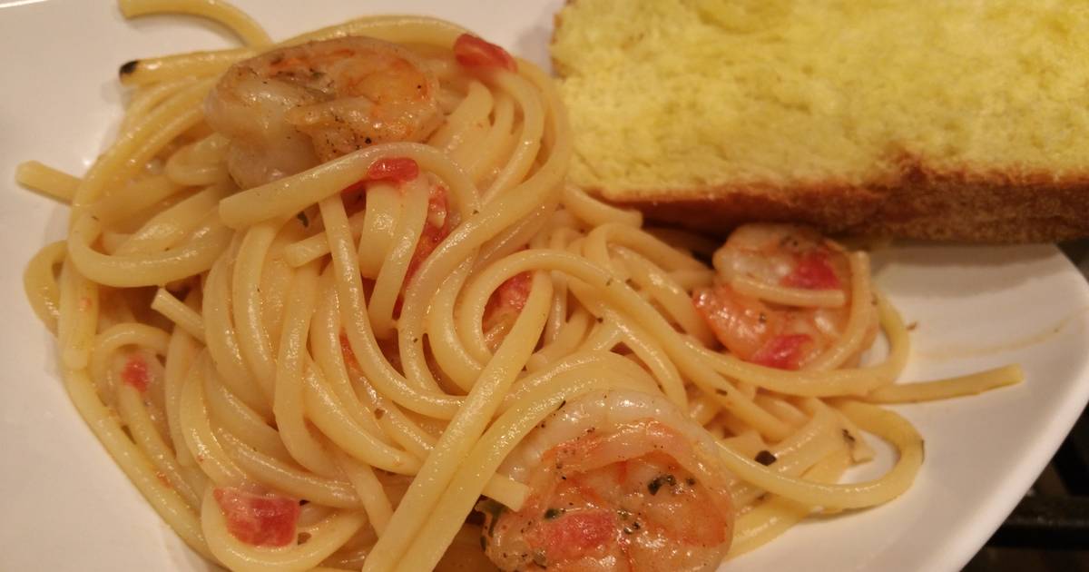 Capellini with Shrimp and Creamy Tomato Sauce Recipe by HardDog1110