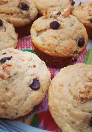 Una foto de Muffins de banana fit sin azúcar