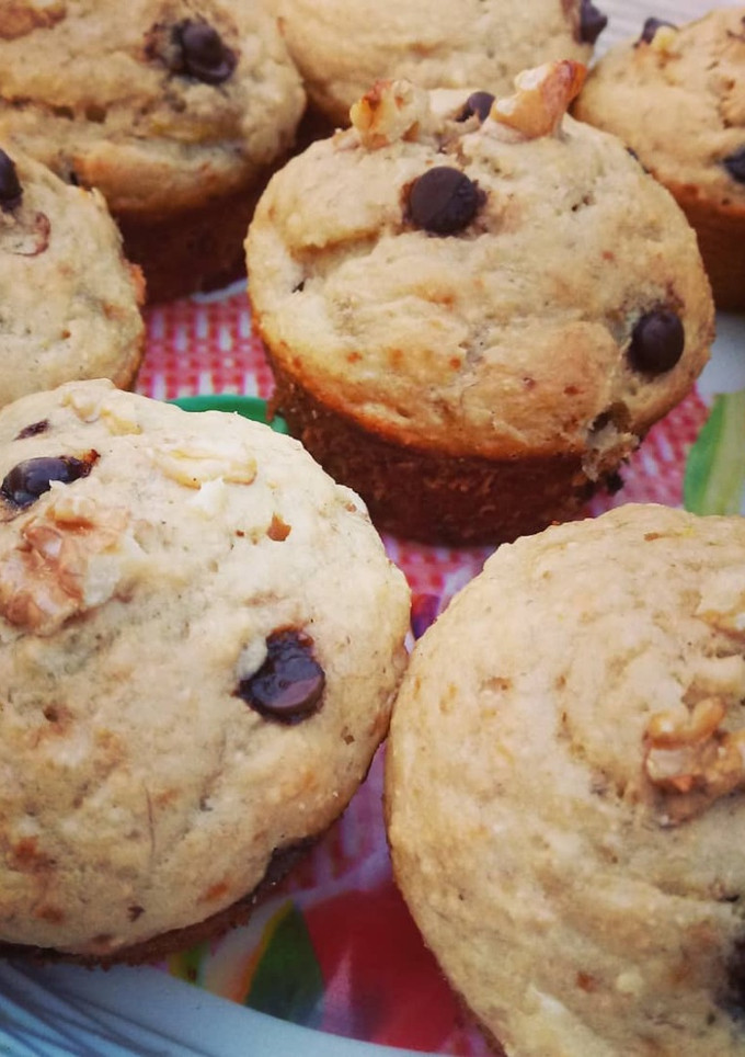 Una foto de Muffins de banana fit sin azúcar