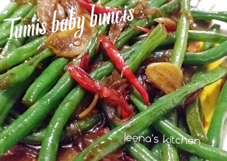 Bumbu mengolah 31. Tumis Baby Buncis yang Lezat Sekali