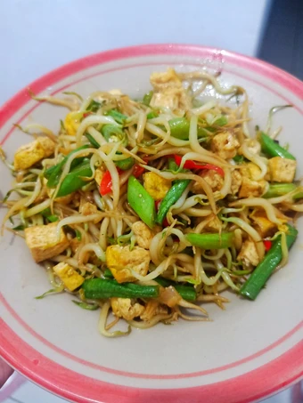 Cara Mudah Membikin Resep 04. Tumis touge, kacang panjang, buncis dan tahu yang Uenak Anti Ribet, Mantap Sekali