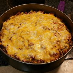 A picture of Mexican Tortilla Casserole.
