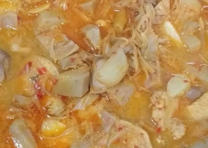 Standar Resep enak bikin Gulai nangka muda with dada ayam no kulit  lezat