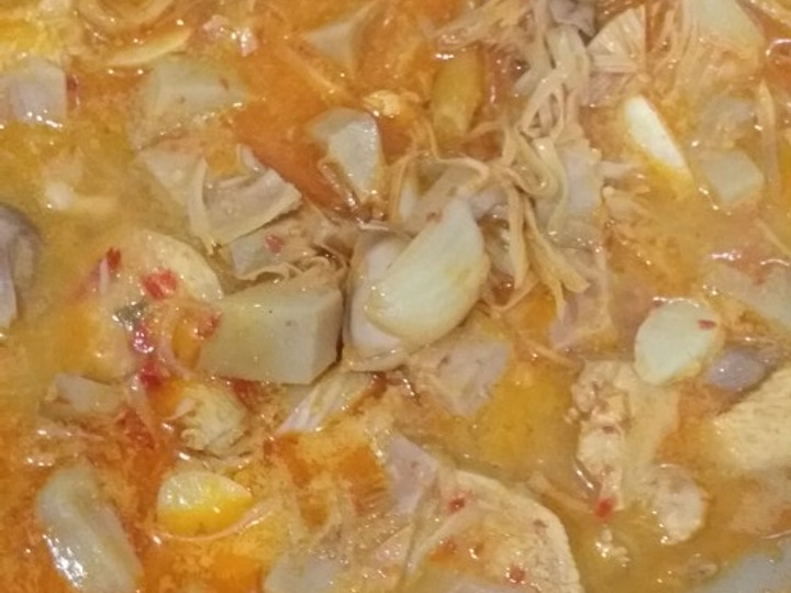 Langkah Mudah untuk Membuat Gulai nangka muda with dada ayam no kulit, Menggugah Selera