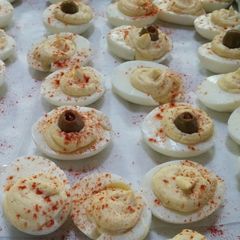 A picture of Devilishly Deviled Eggs.
