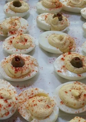 A picture of Devilishly Deviled Eggs.