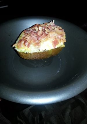 A picture of Baked Avocado with Egg.