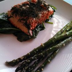 Whiskey Grilled Salmon A picture of Whiskey Grilled Salmon.