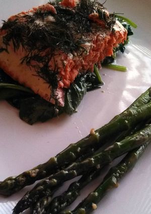 A picture of Whiskey Grilled Salmon.