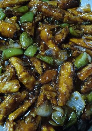 A picture of Chilli baby corn.