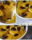 Healthy bread pudding for breakfast