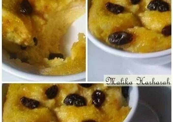 Healthy bread pudding for breakfast