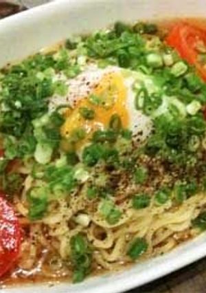 A picture of Refreshing Cold Ramen for the Summertime.