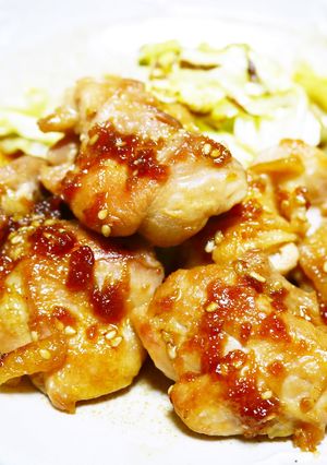 A picture of Sautéed Chicken Thighs with My Special Sauce.
