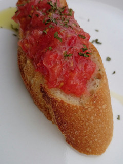 A picture of Pan Con Tomato (SPANISH APPETIZER).