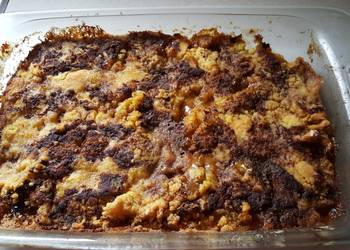 Popular Cuisine Spiced Apple and Cinnamon Dump Cake Delicious Simple