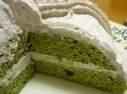 A picture of matcha cake flour