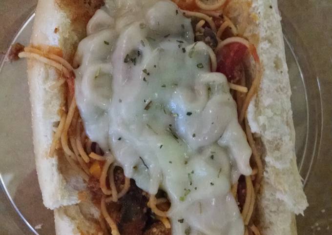 How to Prepare Quick Spaghetti sandwich