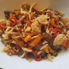 A picture of Steakhouse Salad w/ A1 Dressing.