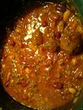 chili , with buffaloballs
