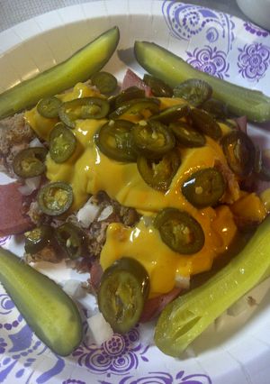 A picture of Kinda like nachos low carb.