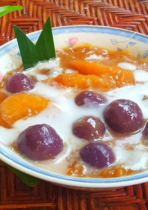Foto resep Kolak pisang dan bola ubi ungu