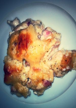 A picture of Bubbled Chicken Cordon Bleu.