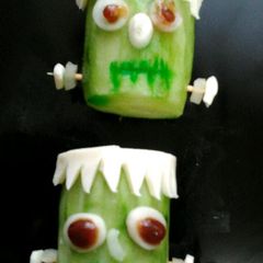 A picture of Ladybirds Frankenstein Cucumbers.