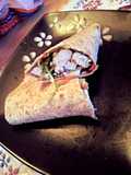 low calorie Thai chicken breast and broccoli wraps