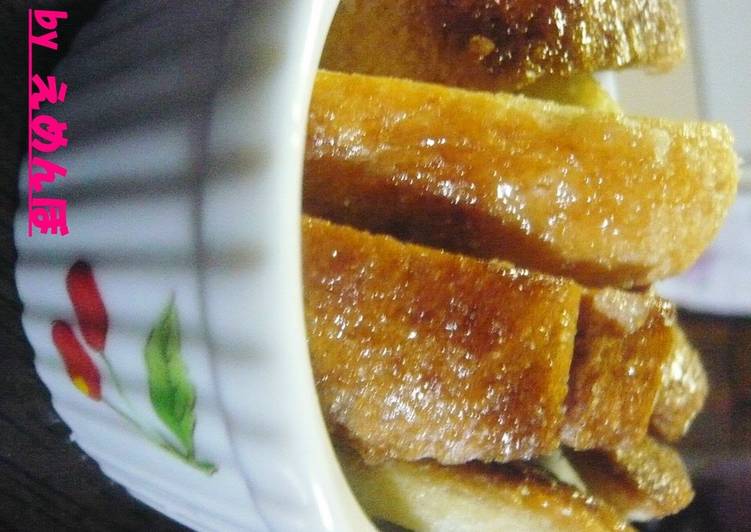 How to Make Super Quick Homemade 10 Minute Bread Crusts Rusk in the Frying Pan