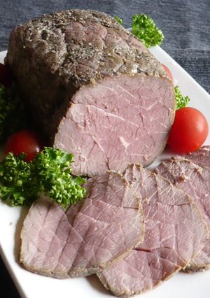 A picture of Delicious Homemade Pastrami Beef.