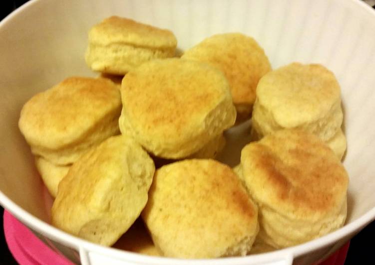 Steps to Prepare Perfect Easy Buttermilk Biscuits