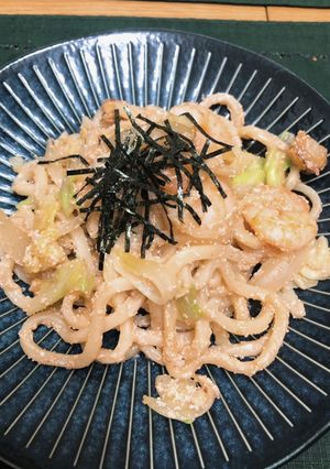 A picture of Chewy Seafood Mentaiko Yaki Udon.