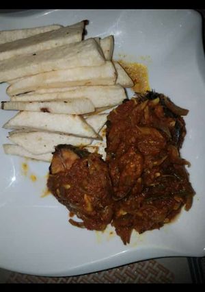 A picture of Fried yam.