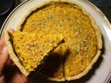 Tarta vegana de calabaza y choclo