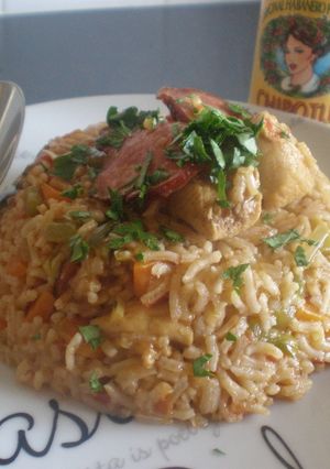 A picture of Dan's Jambalaya.