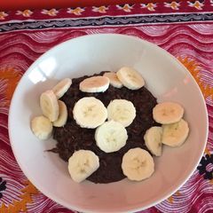 A picture of Chocolate coconut porridge.