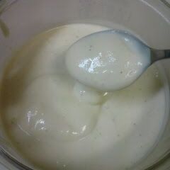 A picture of A Tenth the Calories! Homemade mayonnaise.