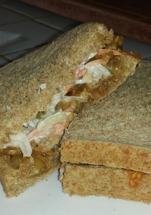 A picture of Fried Onion Sandwich..