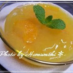 Orange Juice Agar Jello A picture of Orange Juice Agar Jello.