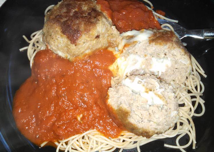 Step-by-Step Guide to Make Tasty Mozzarella stuffed turkey meatballs