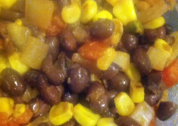 Simple Way to Prepare Speedy Black bean and corn grilled salsa