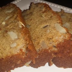 A picture of apple bread.