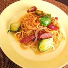 A picture of Pasta Napolitan for Adults - A Cafe-style Lunch.